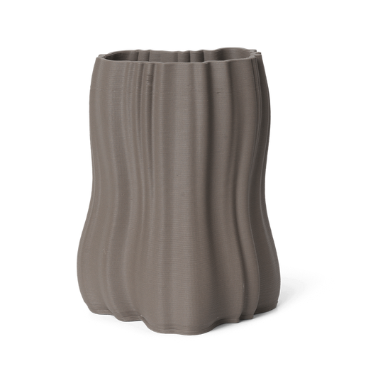 Ferm Living Moire Vase - H2O - Anthracite