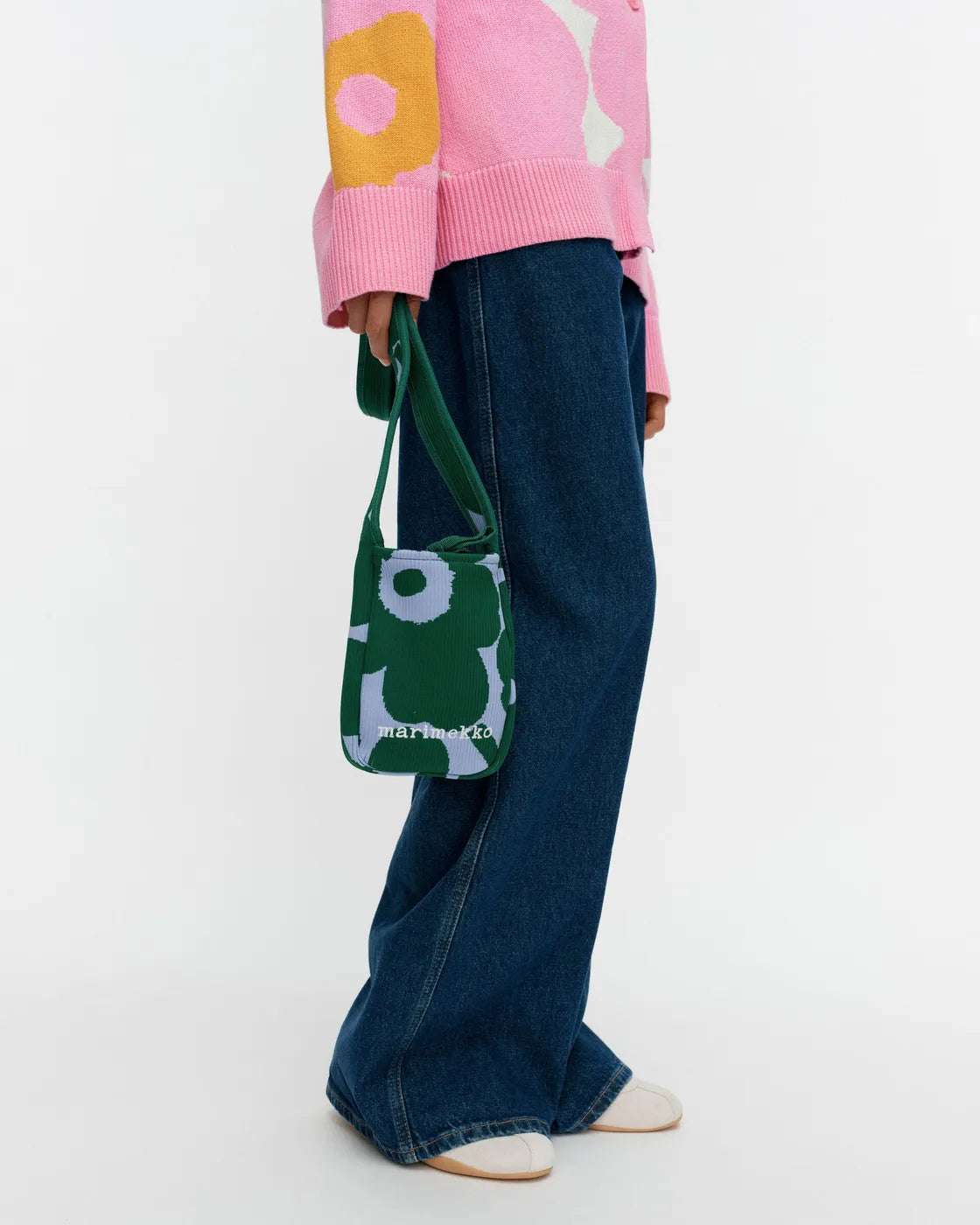Marimekko Knitted Unikko Phone Pocket Bag