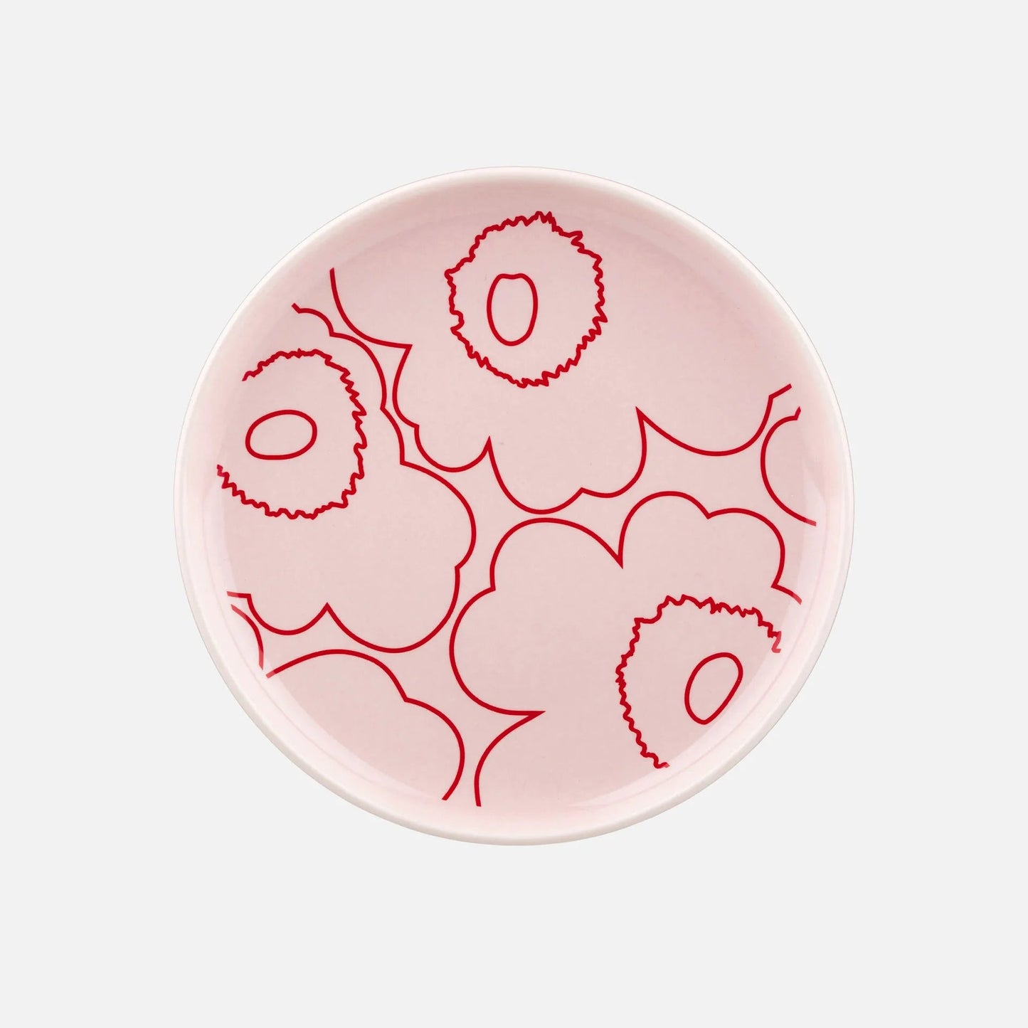 Marimekko Piirto Unikko Plate, 13.5cm