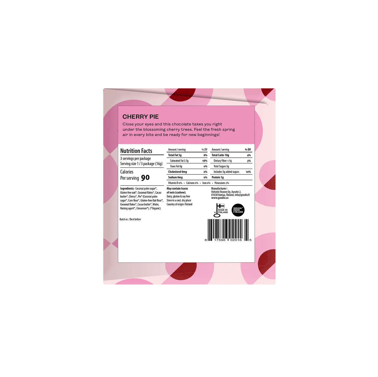 Goodio Cherry Pie White Chocolate