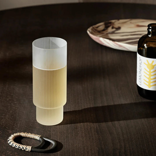 Ferm Living Ripple Long Drink Glasses - Set of 4