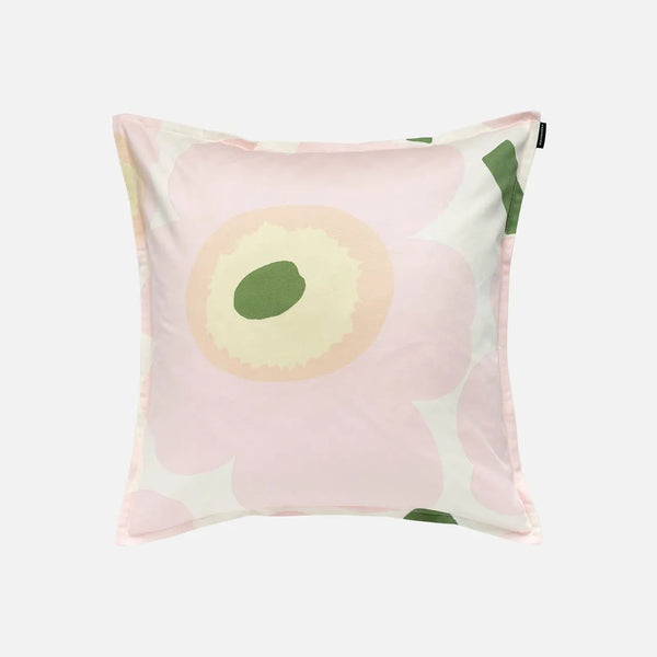 Marimekko Unikko Cushion Cover, 50x50cm, Light Pink, Yellow, Green