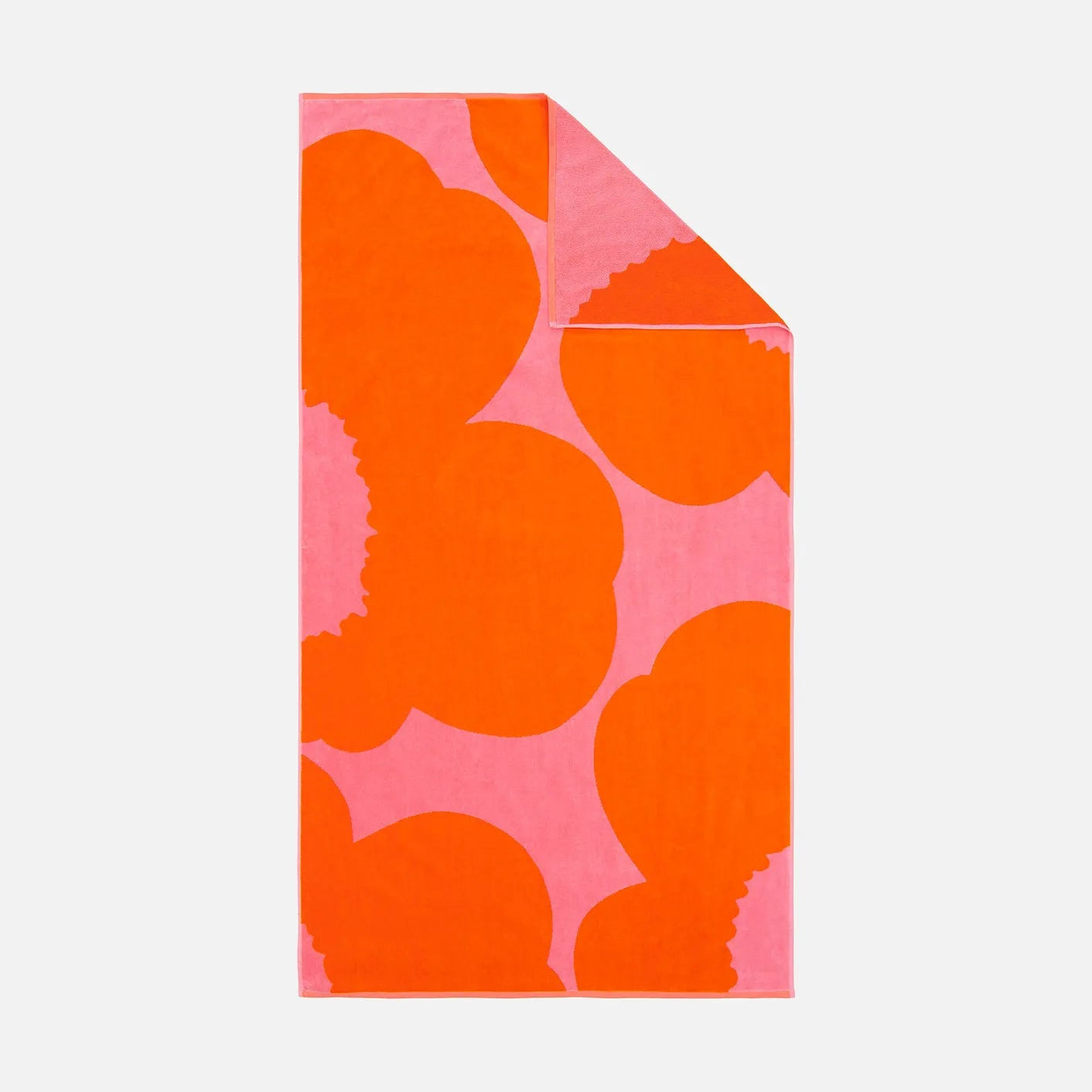 Marimekko ISO Unikko Towel in Pink Orange