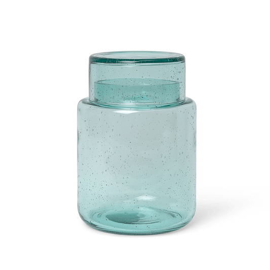 Ferm Living Oli Recycled Glass Container