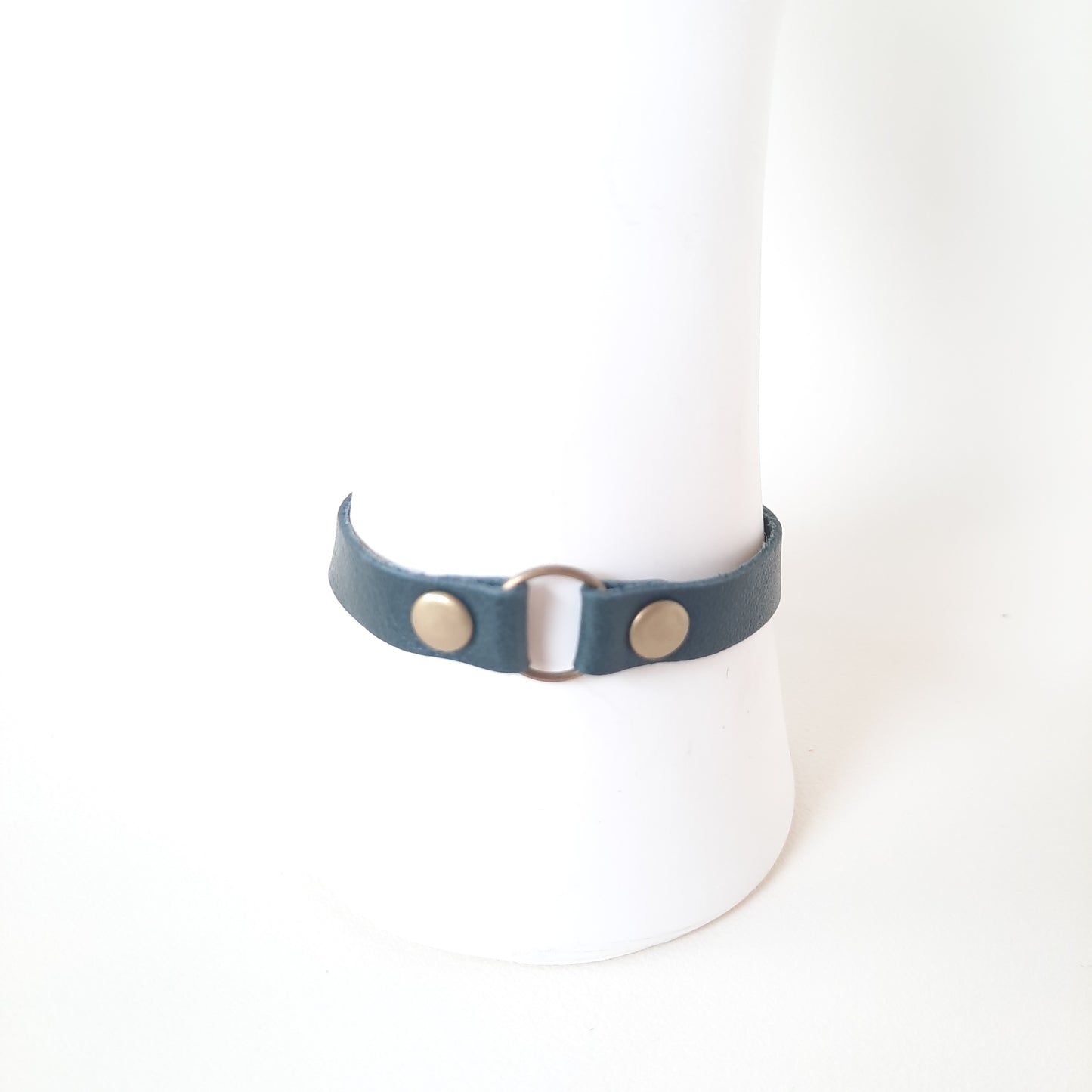 Permanent Baggage Leather Ring Bracelet