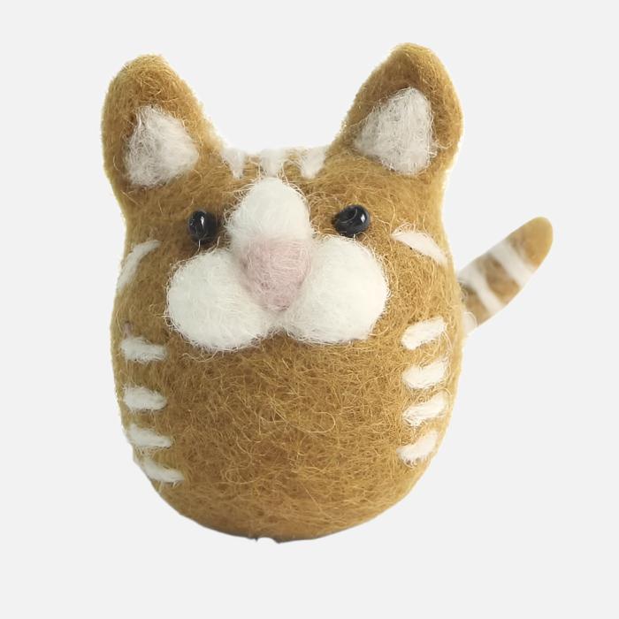 Én Gry & Sif Felt Cat Ornament