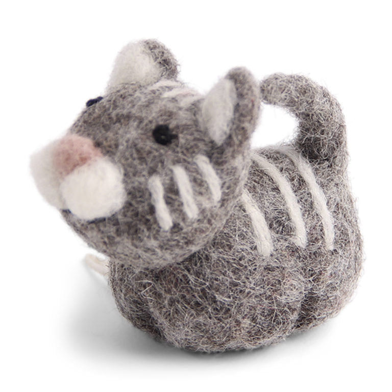 Én Gry & Sif Felt Cat Ornament