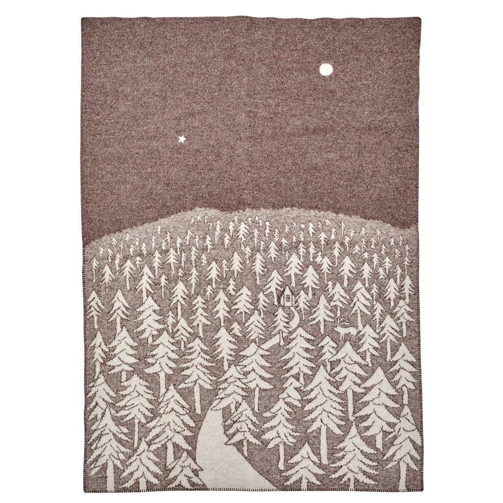 Klippan House in the Forest Throw Blanket