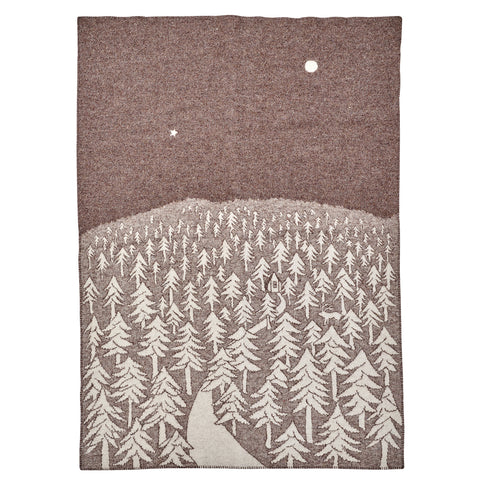 Klippan House in the Forest Throw Blanket