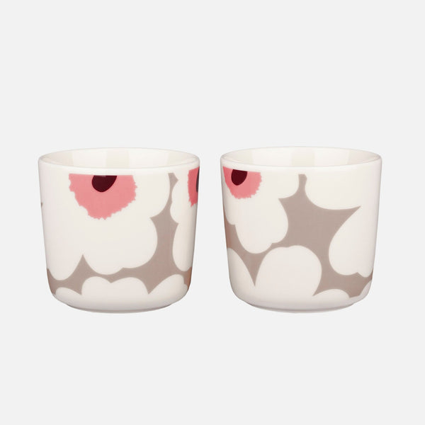 Marimekko Unikko Coffee Cup, Set of 2, No Handle - Sale Colors
