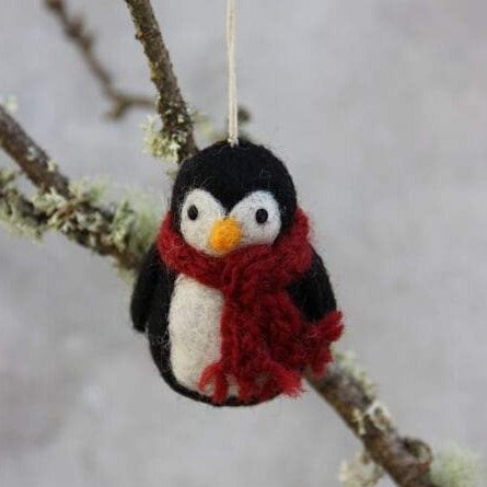 Gry & Sif Felt Penguin Ornament