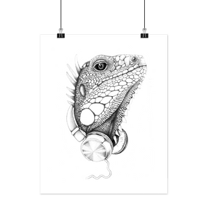 Boas Grafik ROCKØGLE (Lizard) Art Print