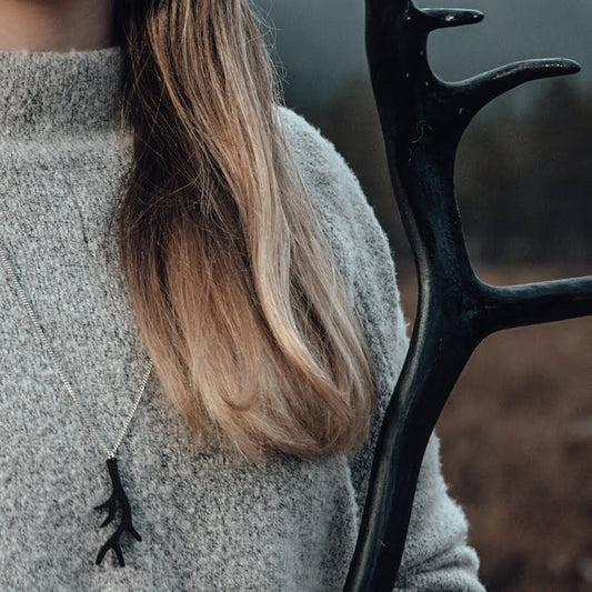 Valona Finnish Birch Antler Necklace