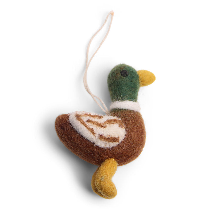 Én Gry & Sif Felt Duck Ornament