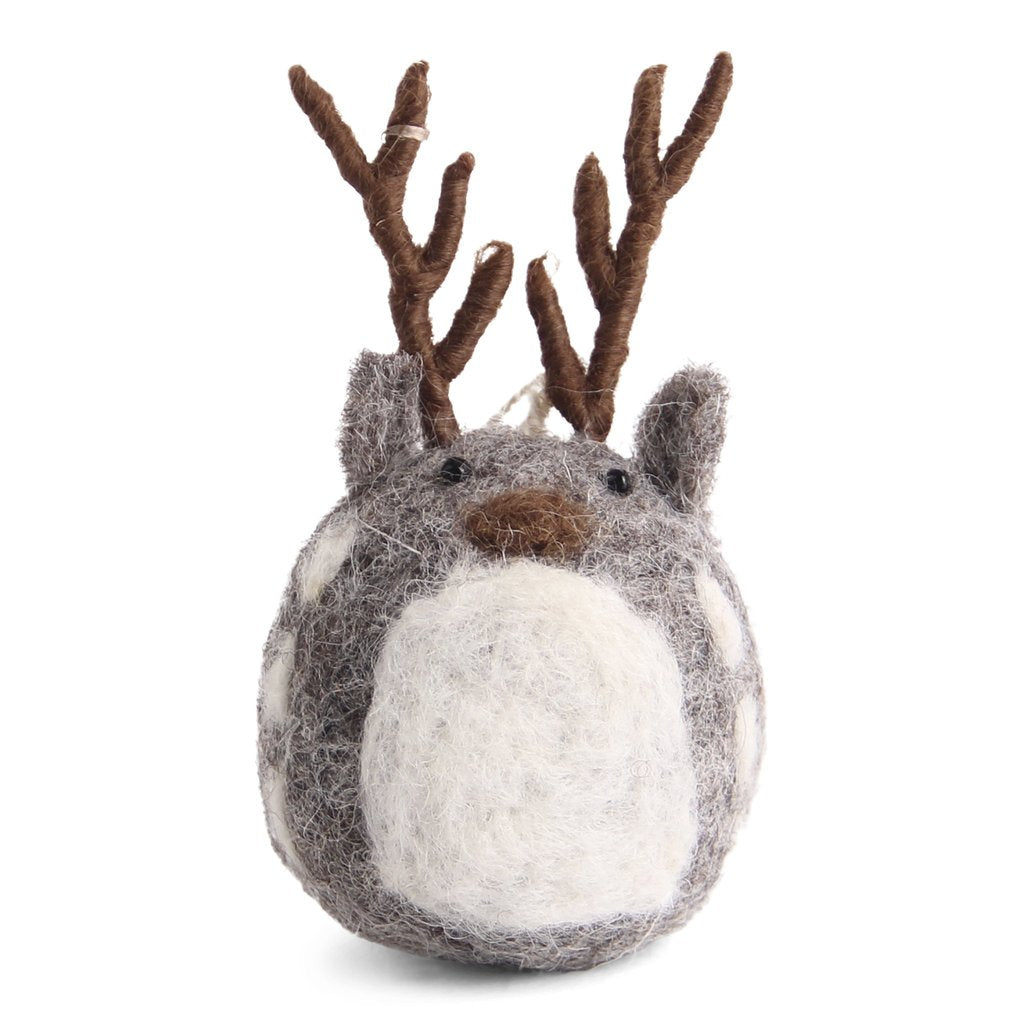 Én Gry & Sif Felt Small Deer Ornament