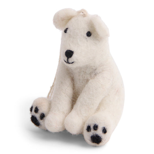 Én Gry & Sif Felt Polar Bear Sitting