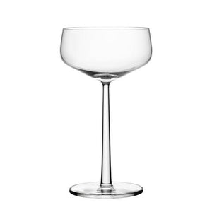 Delicate cocktail glass.
