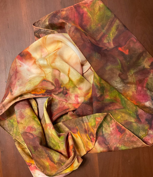 San Marie Studio Topographic Collection Hand Dyed Silk Scarves