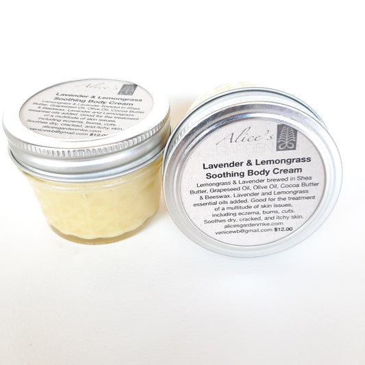 Alice's Garden Lavender and Lemongrass Soothing Body Cream