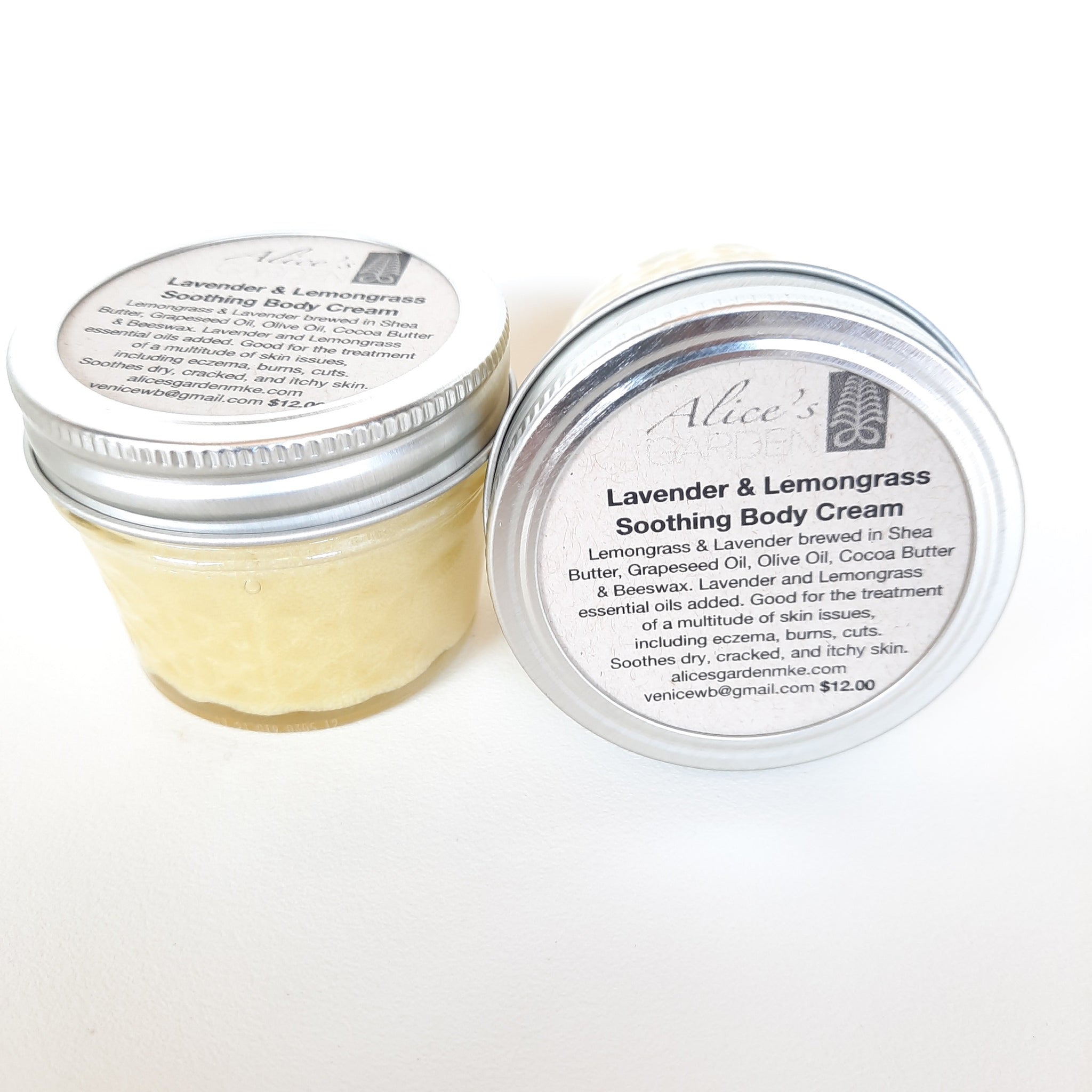 Alice's Garden Lavender and Lemongrass Soothing Body Cream