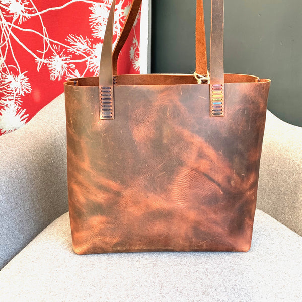 Wolf Leathers Leather Tote