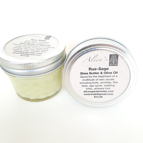 Alice's Garden Rue-Sage Shea Butter and Olive Oil