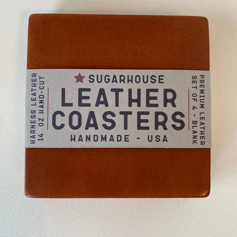 Sugarhouse Leather Coaster set