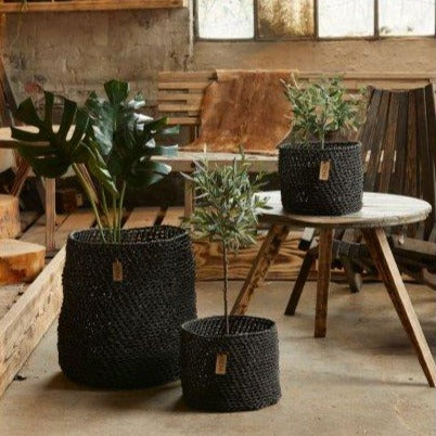 OOhh Collection Woven Paper Basket, Giant