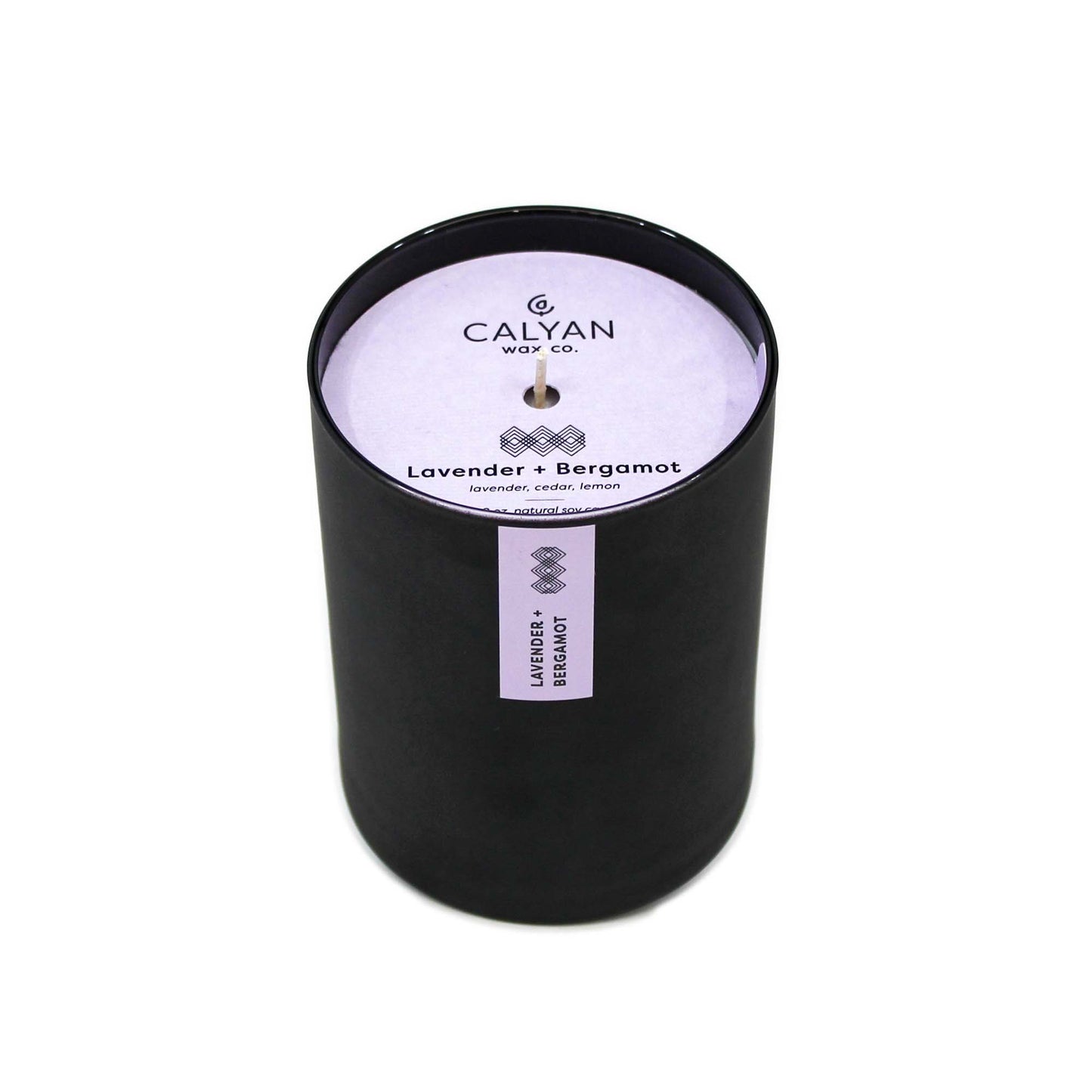 Calyan Matte Black Glass Tumbler Candle