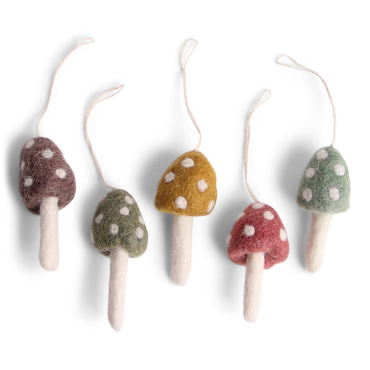 Én Gry & Sif Mushroom Ornament Mix (set of 5)