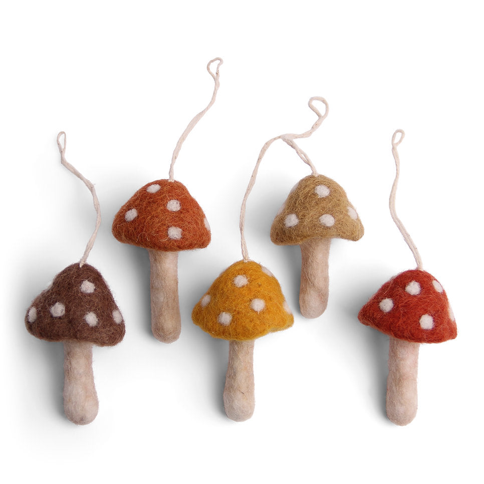 Én Gry & Sif Mushroom Ornament Mix (set of 5)