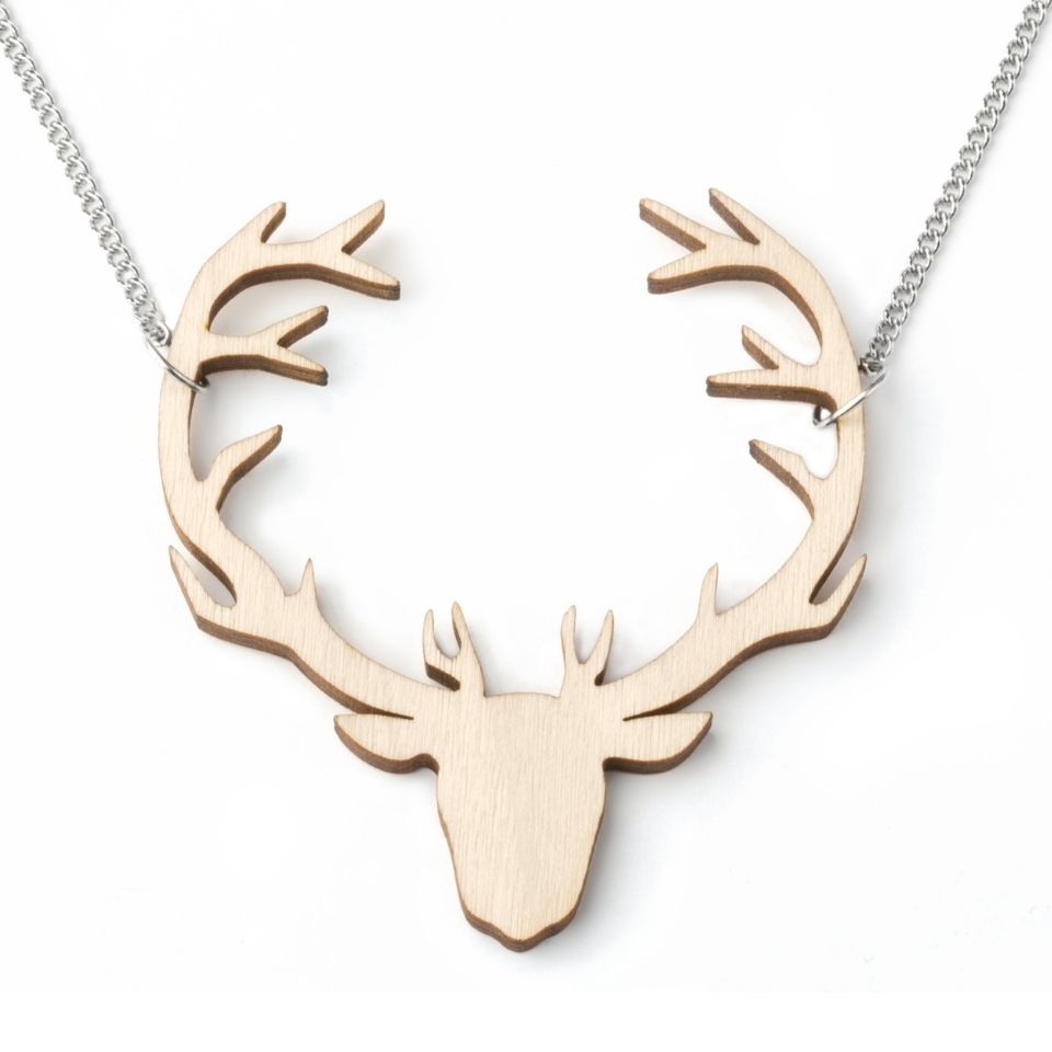 Valona Finnish Birch Reindeer Necklace